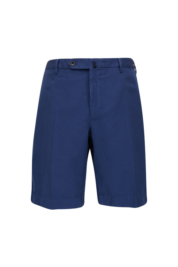 Incotex - Navy Chinolno Regular Fit Shorts