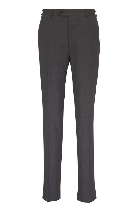 Canali Charcoal Gray Wool Dress Pant - view 1