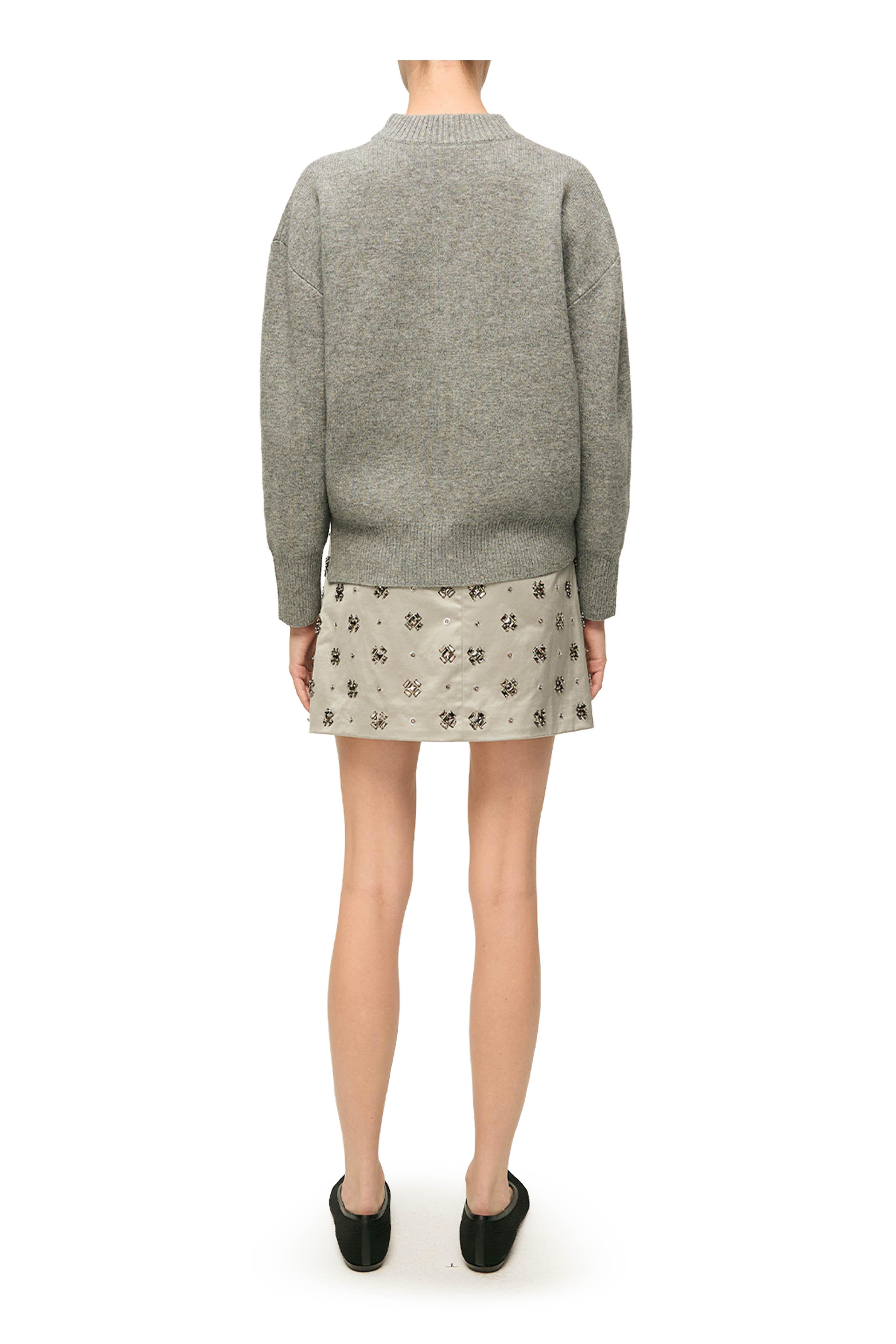 Veronica Beard - Olenna Silver Embellished Satin Mini Skirt - view 3