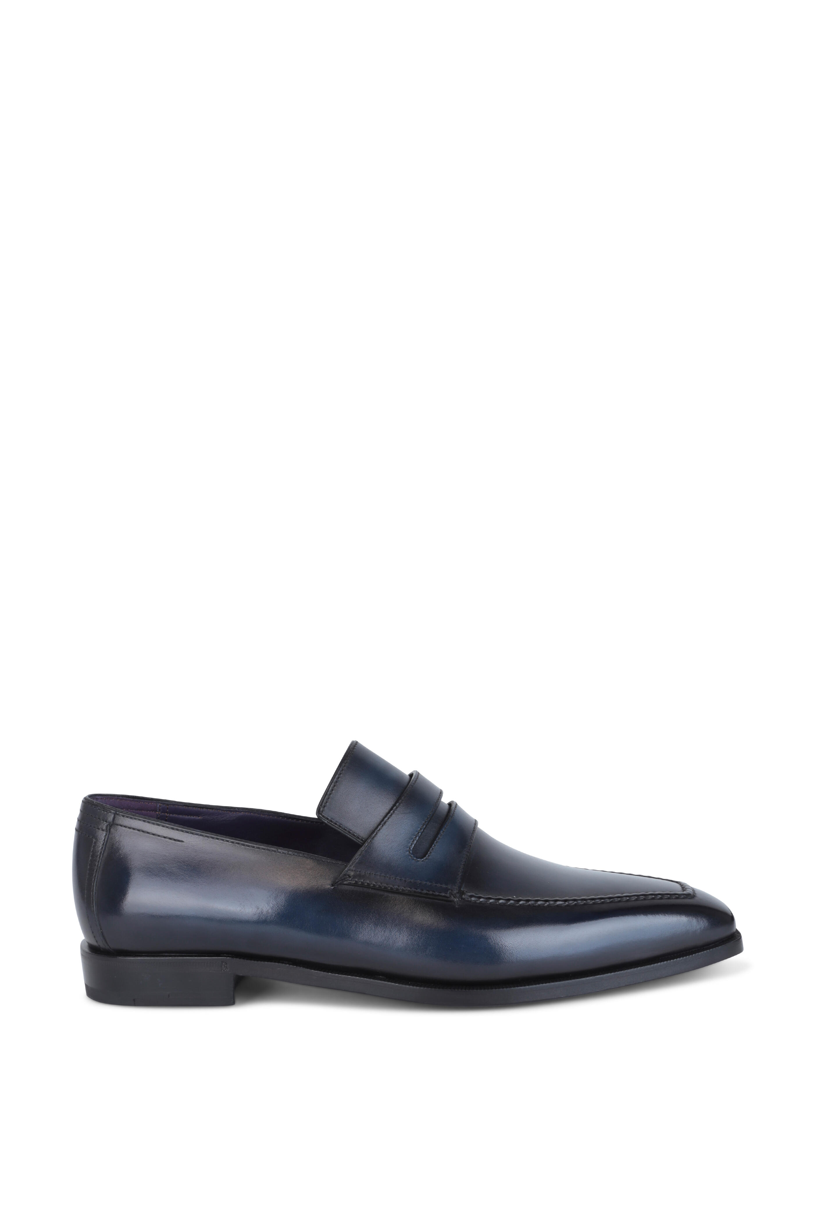 Berluti - Andy Blue Démesure Leather Loafer | Mitchell Stores