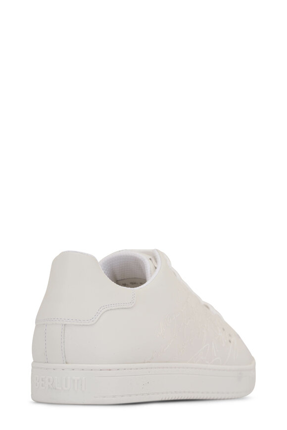 Berluti - Playtime Scritto Full White Leather Sneaker