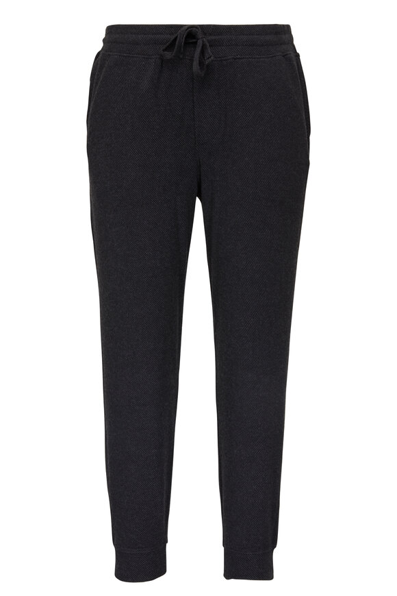 Faherty Brand Legend™ Heather Black Twill Sweatpant