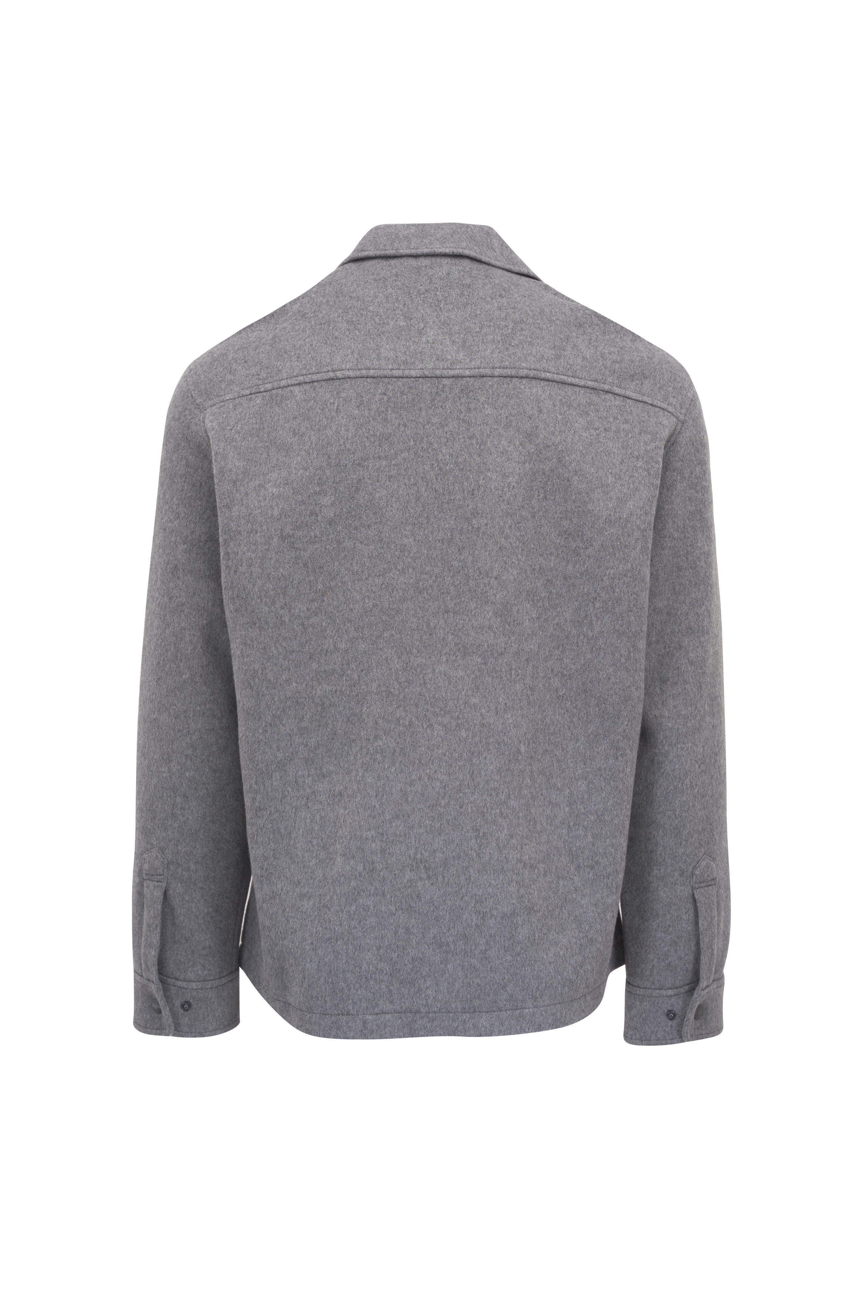 Peter Millar - Crown Flex Dark Gray Merino Wool Shirt Jacket