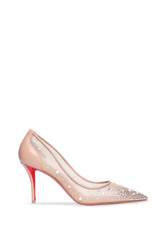 Christian Louboutin Miss Z Degrastrass Blush Pump, 85mm - view 3