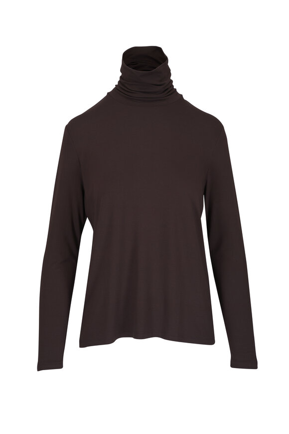 Majestic Soft Touch Coffee Turtleneck Sweater