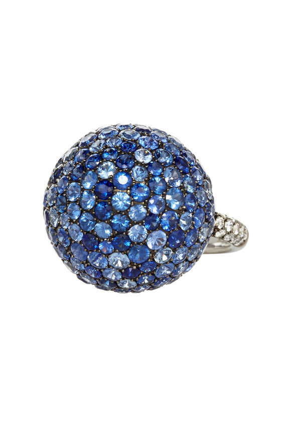 Nam Cho - Blue Sapphire Sphere Ring