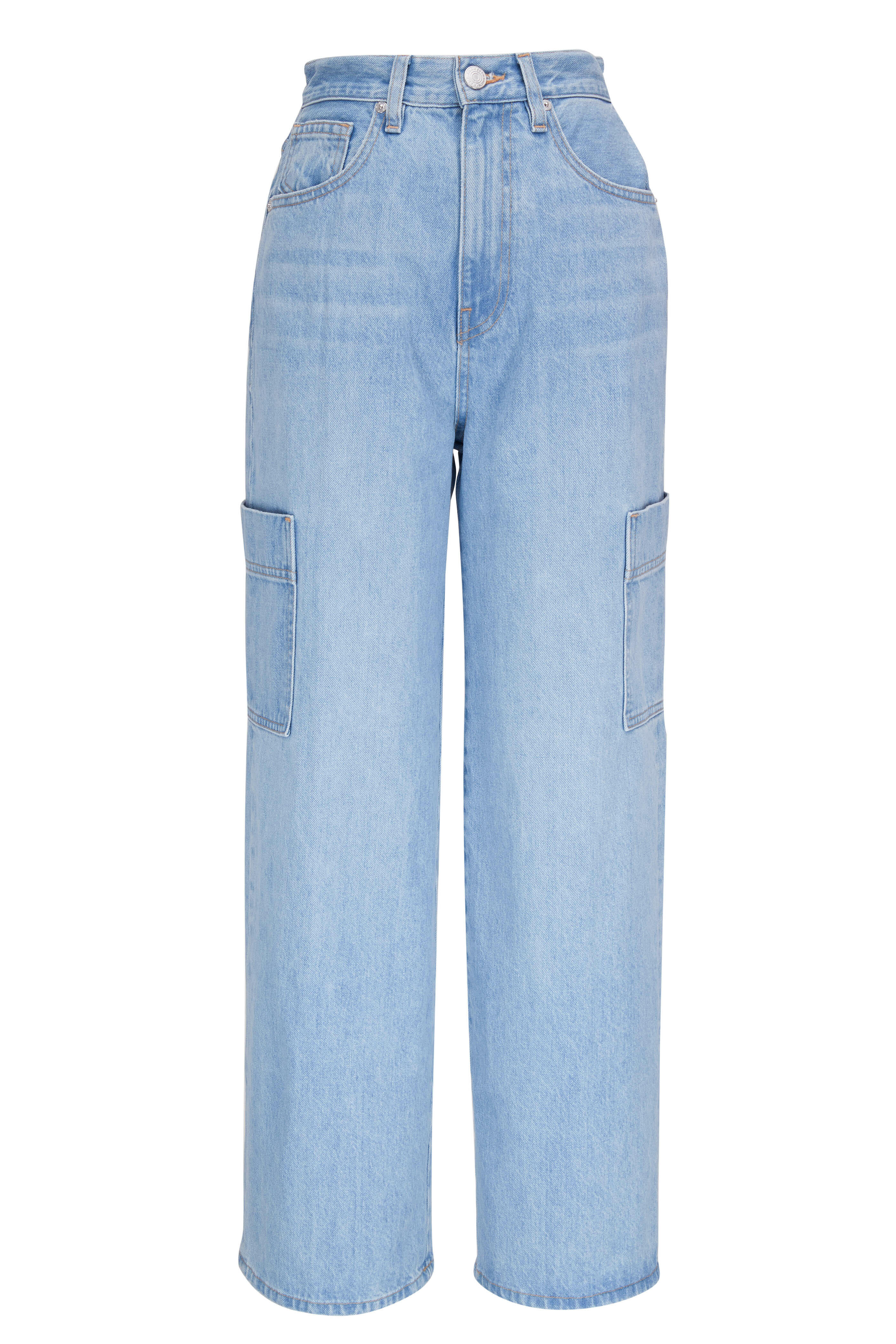 Frame - High-Rise Baggy Side Pocket Jean