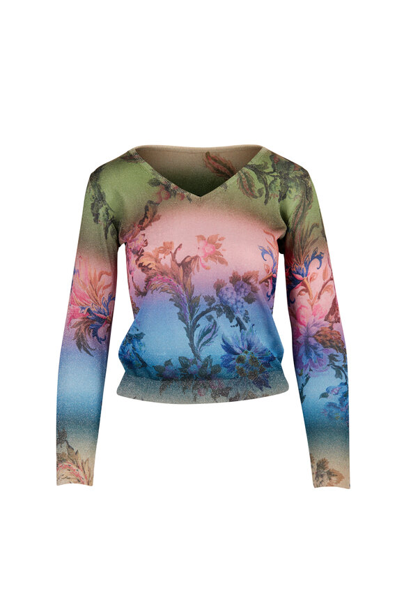 Etro Ombré Floral Knit Sweater - view 1