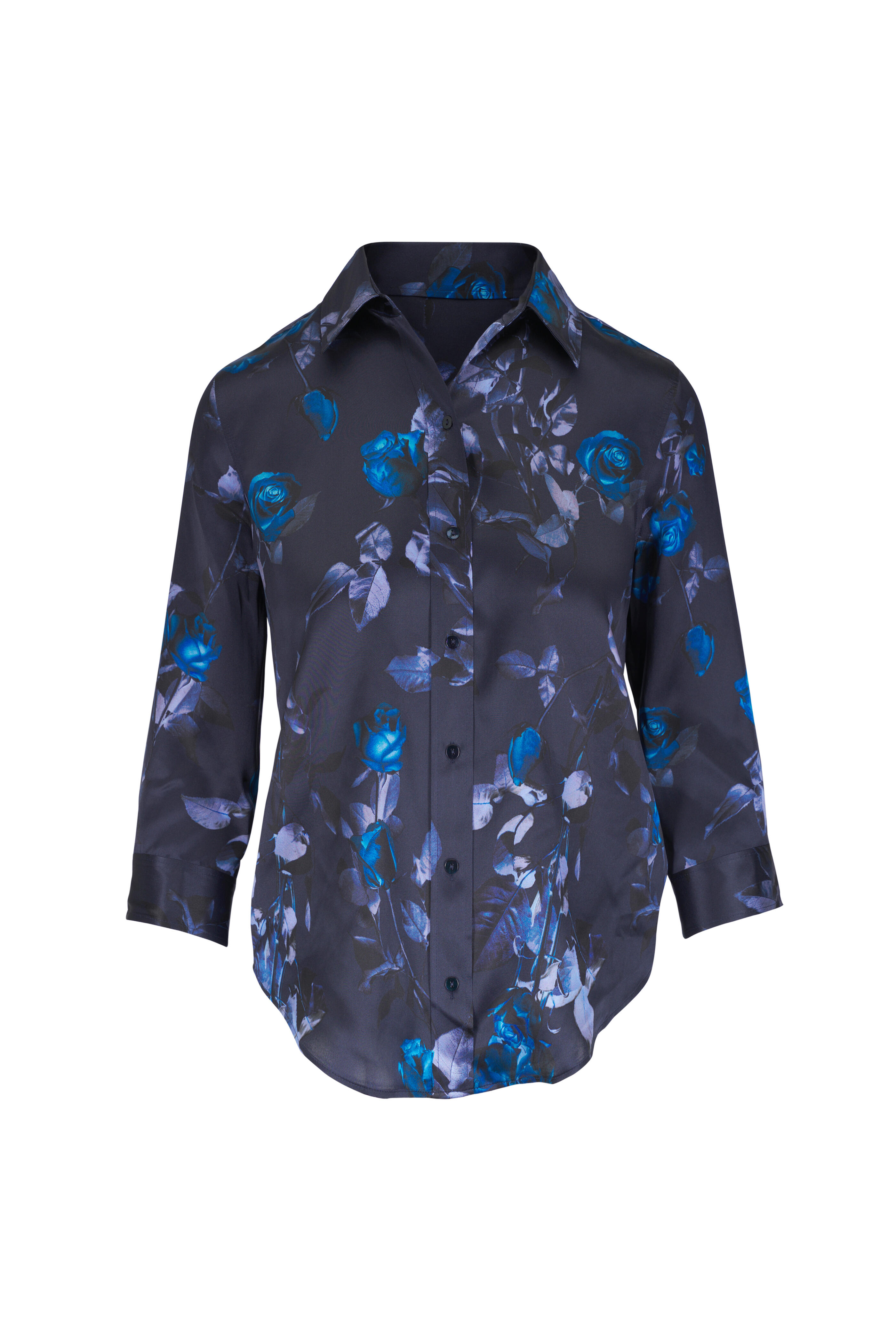 L'Agence - Dani Midnight Silk Blouse