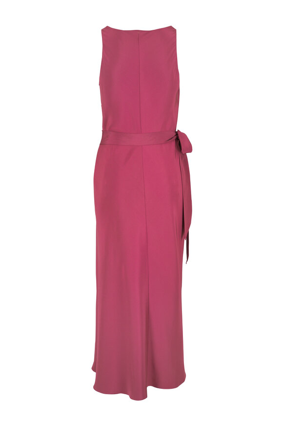 Peter Cohen Event Cinnabar 4-Ply Silk Wrap Dress - view 3