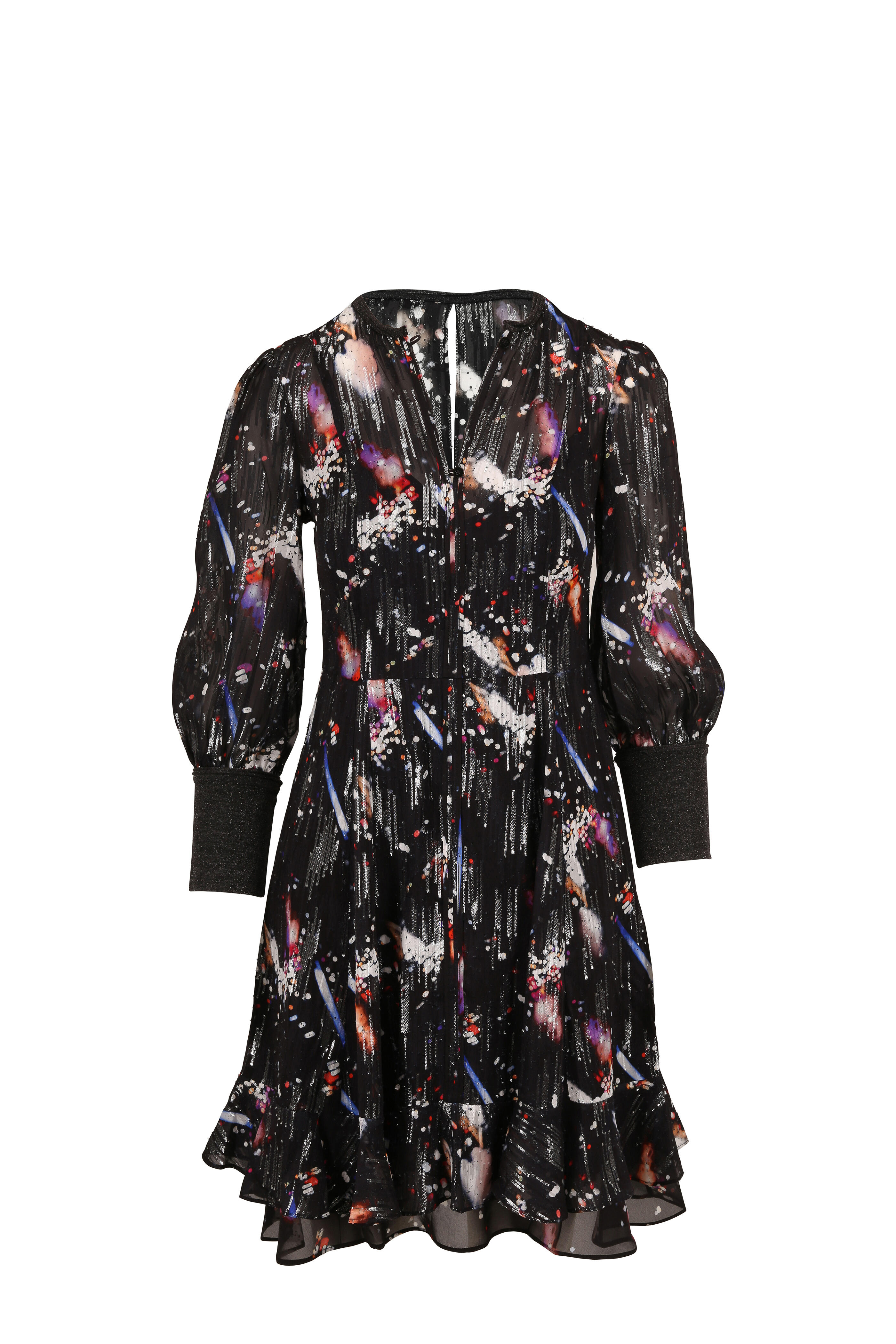 Dorothee Schumacher - Black Tokyo Lights Three-Quarter Sleeve Dress