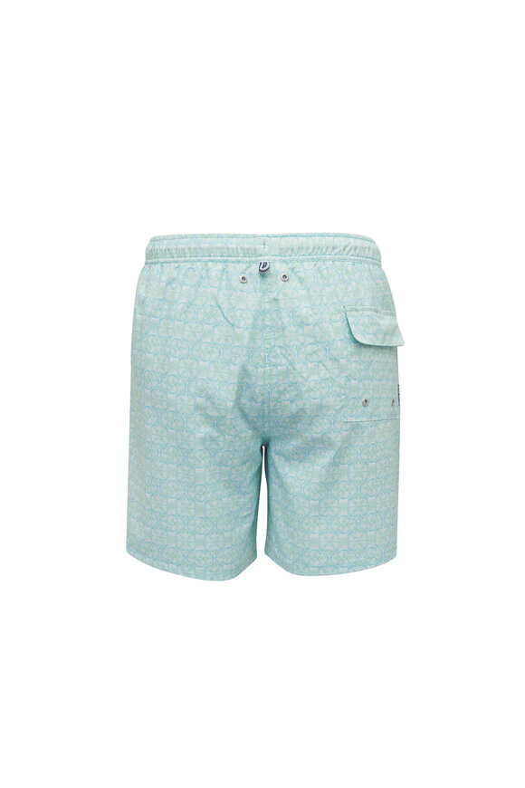 Peter Millar Tide Lines Rainforest Swim Trunks - view 3
