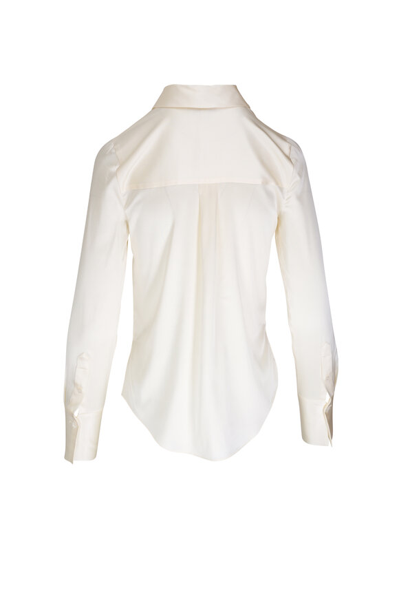 Veronica Beard - Monique Ivory Button Down Blouse