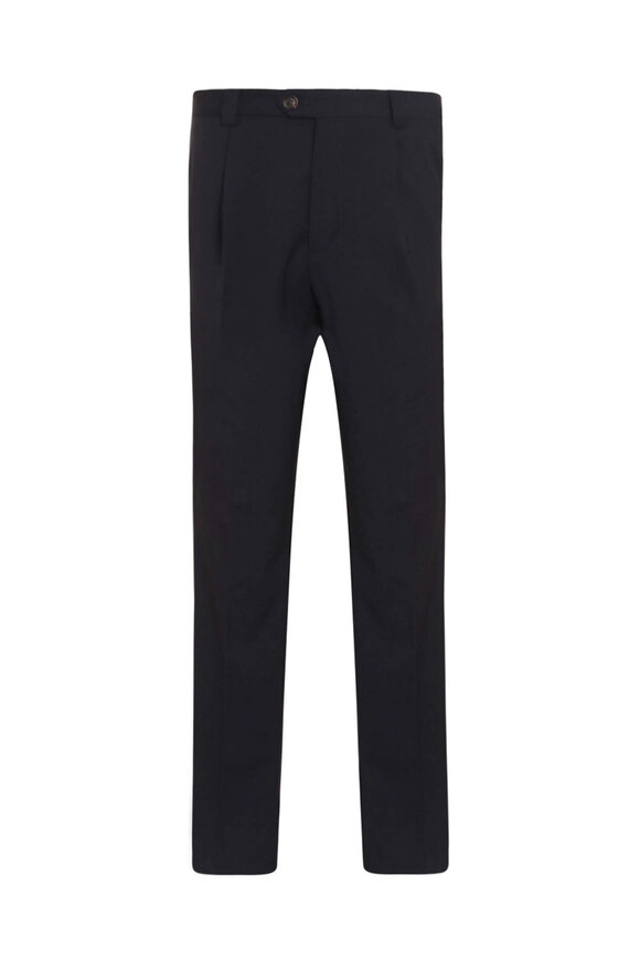 パンツ BRUNELLO CUCINELLI DARK BLUE WOOL PANTS Brunello Cucinelli - Denim Cotton Pull-On Pant | Mitchell Stores