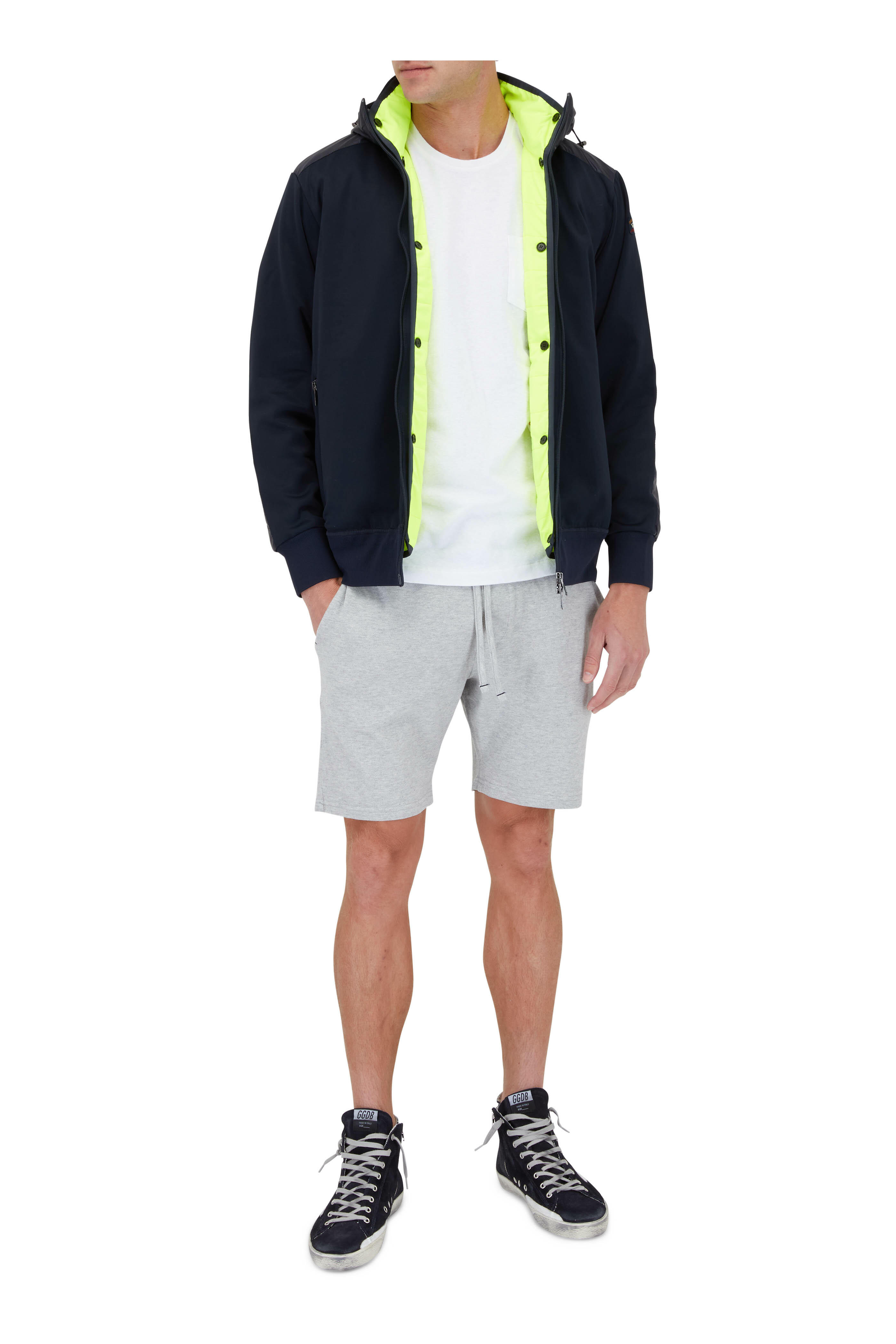 WAHTS - Key Light Grey Mélange Piqué Shorts