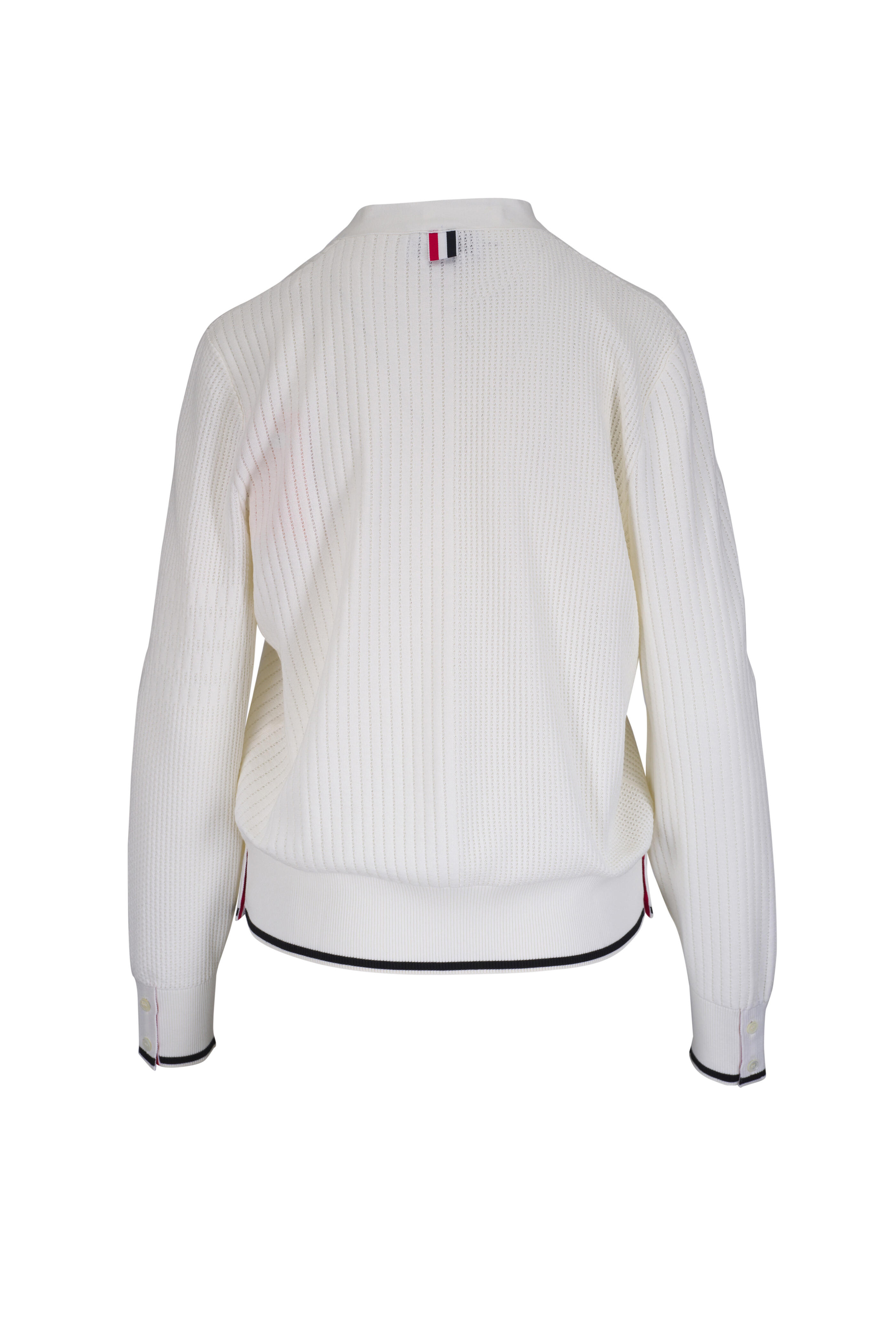 【送料&関税込】Thom Browne White Cotton Cardigan 19422698_43333902_600.jpg