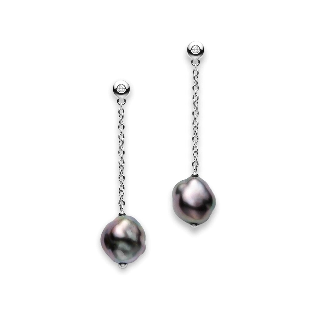 アクセサリー Hirotaka South Sea Pearl Chain Earring Hirotaka South Sea Pearl Chain Earring