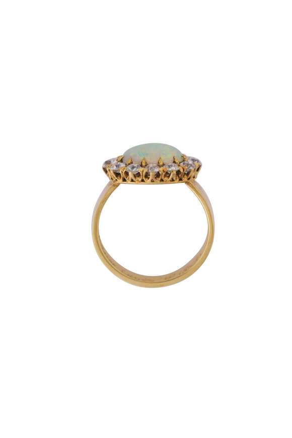 Renee Lewis Diamond & Opal Ring - view 2