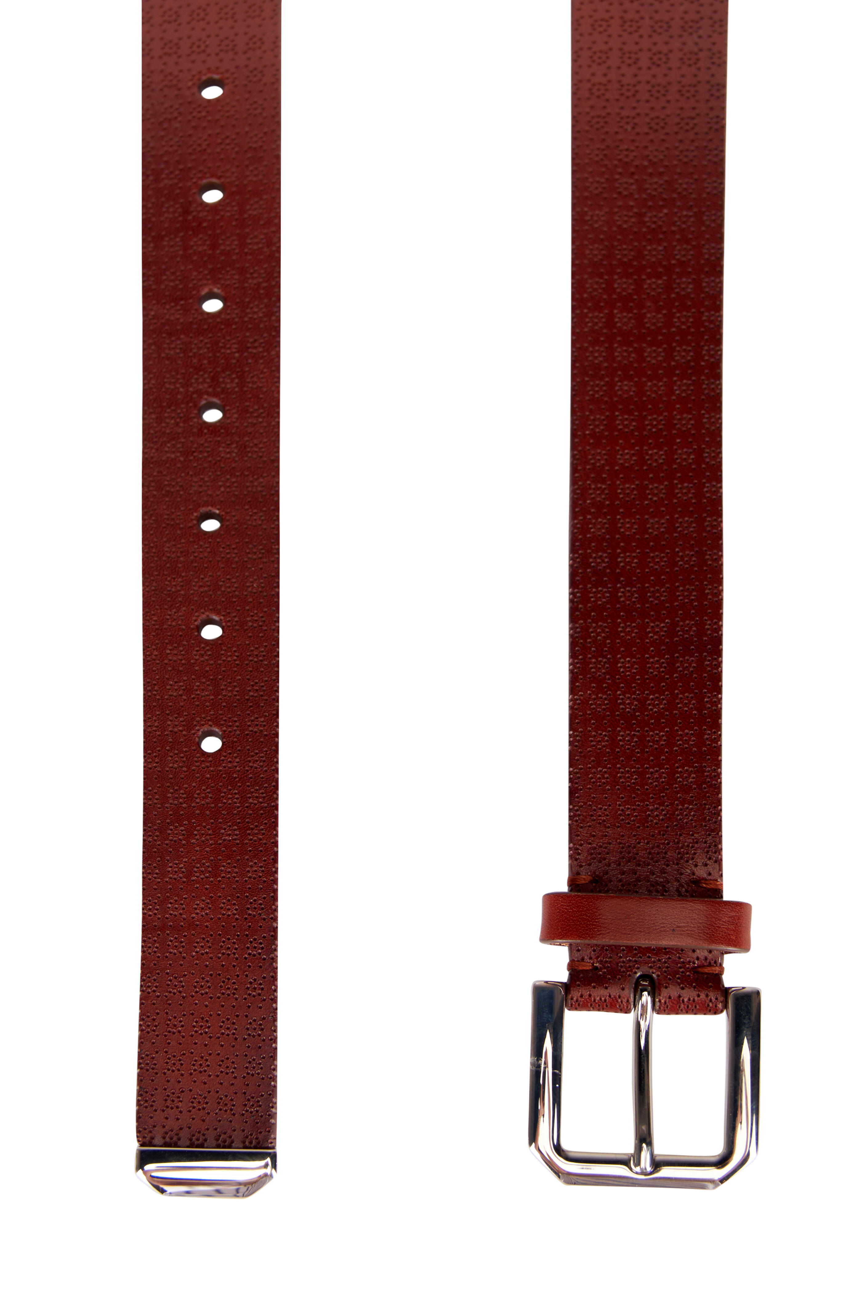 Brunello Cucinelli - Textured Brown Leather Belt - view 2