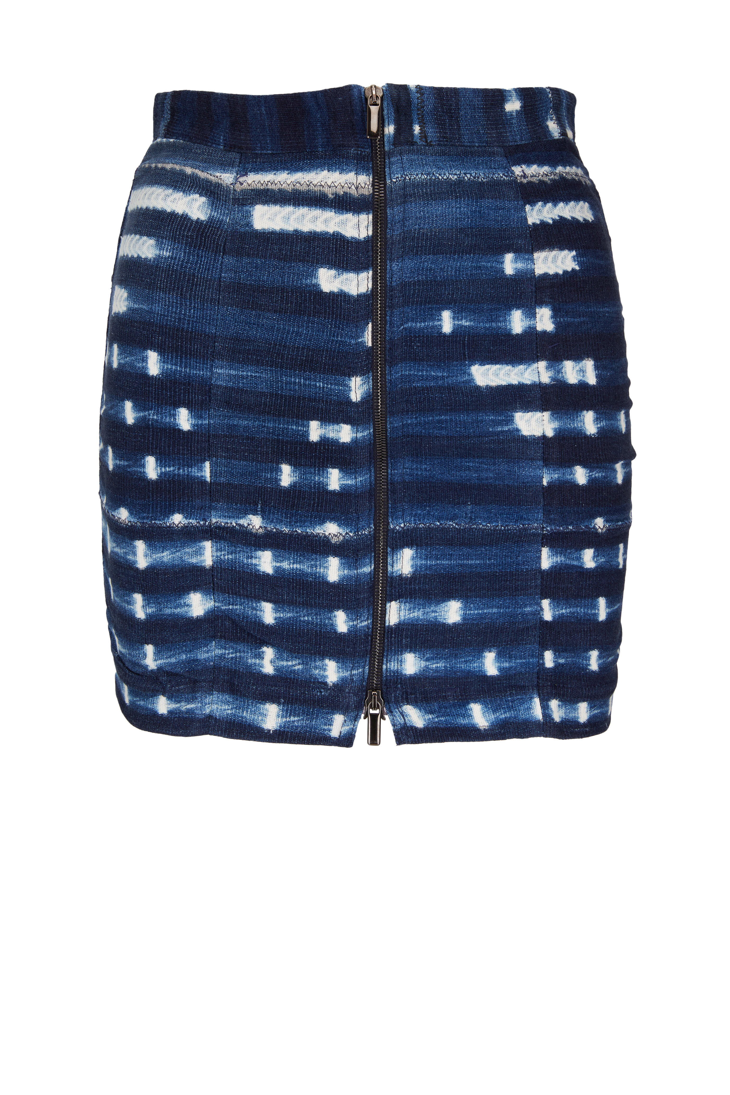 Studio 189 - Blue Printed Indigo Mini Skirt
