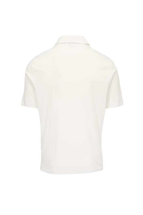 Paul & Shark White Extra Soft Interlock Polo - view 3