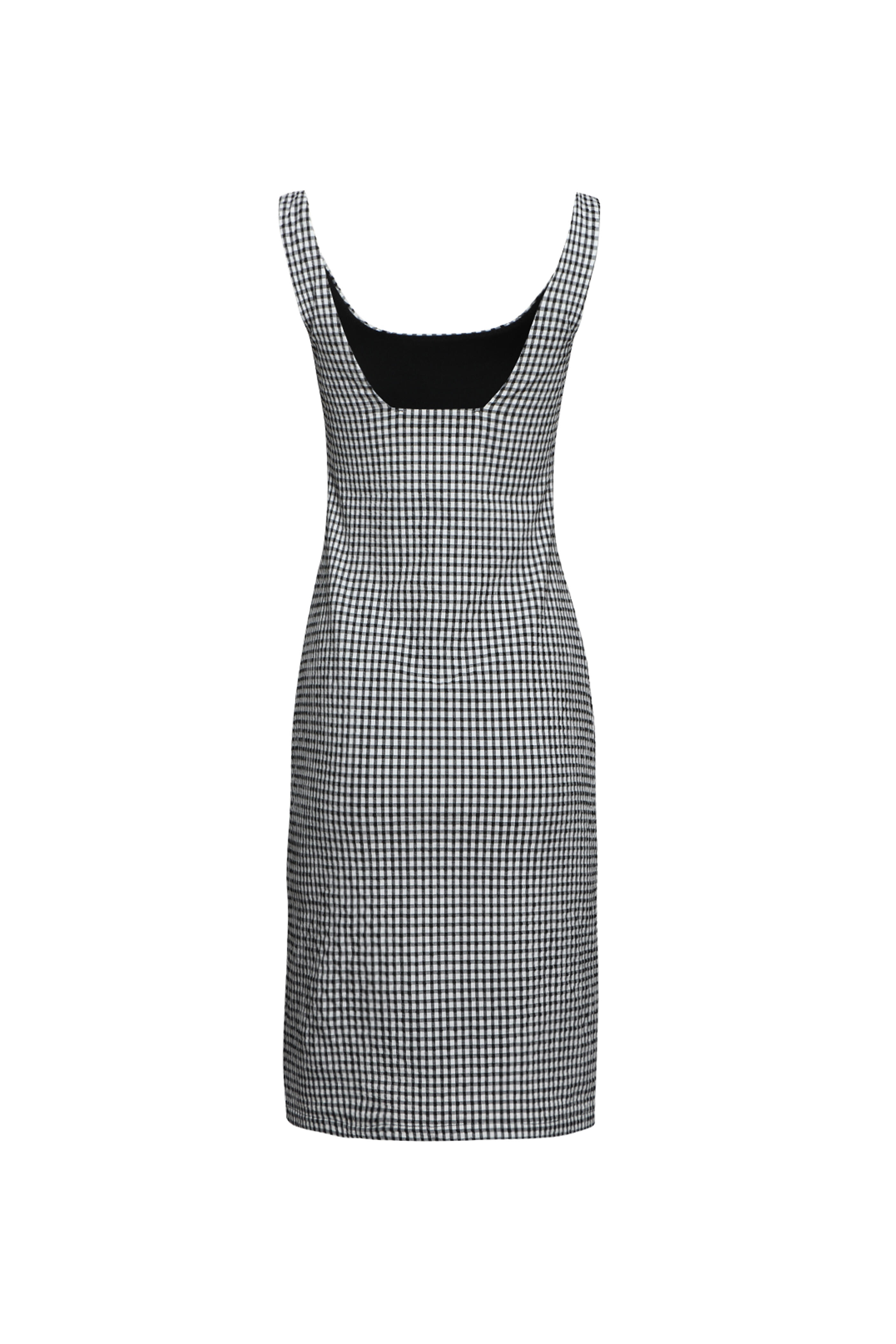 Rohe Frames - Black Gingham Midi Dress