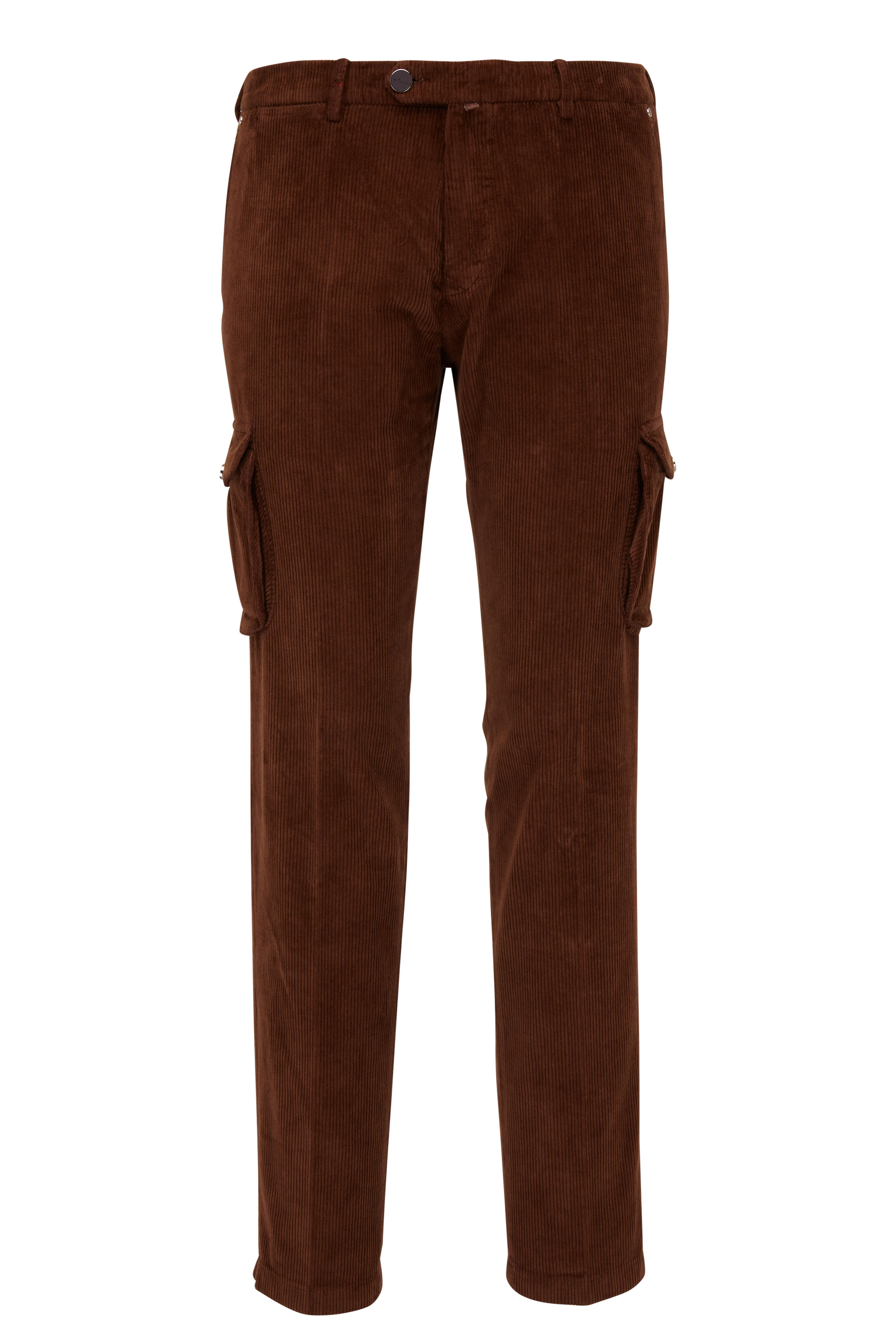 Kiton - Brown Corduroy Cargo Pant