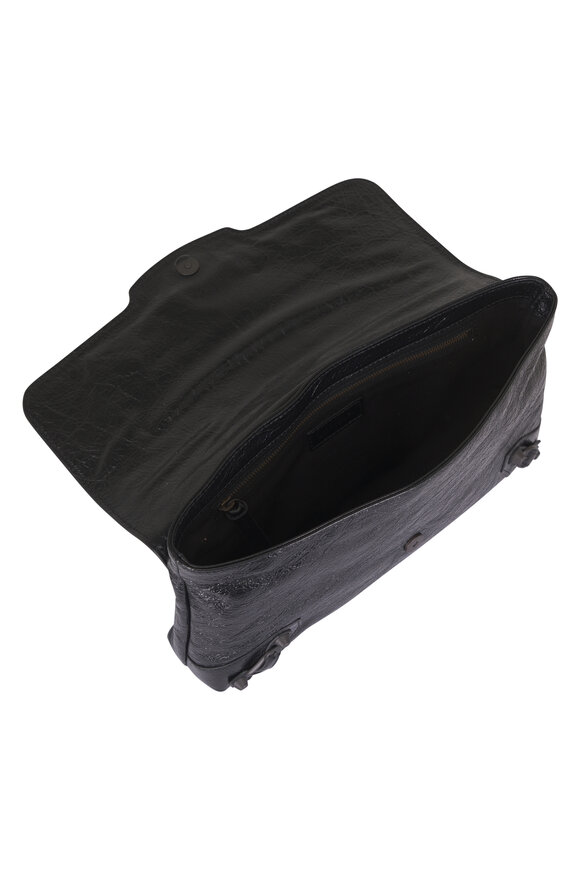 Balenciaga Le City Black Leather Clutch - view 4