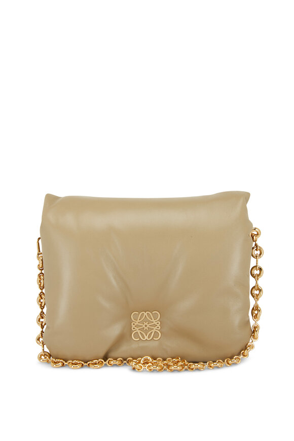 Loewe - Goya Clay Green Chain Puffer Bag
