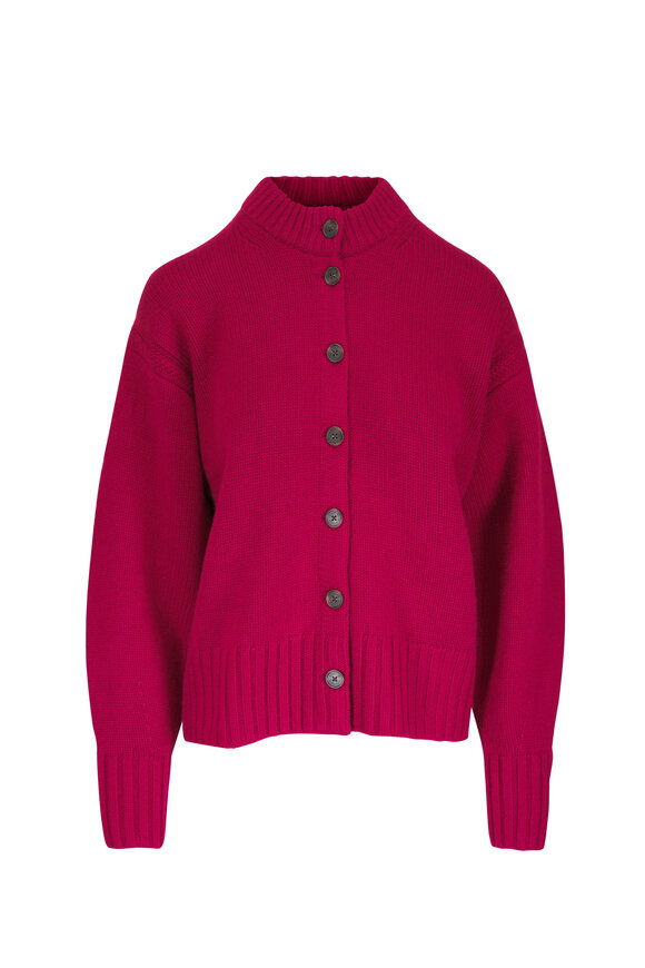 Guest in Residence Cozy Red Cashmere Cardigan - view 1