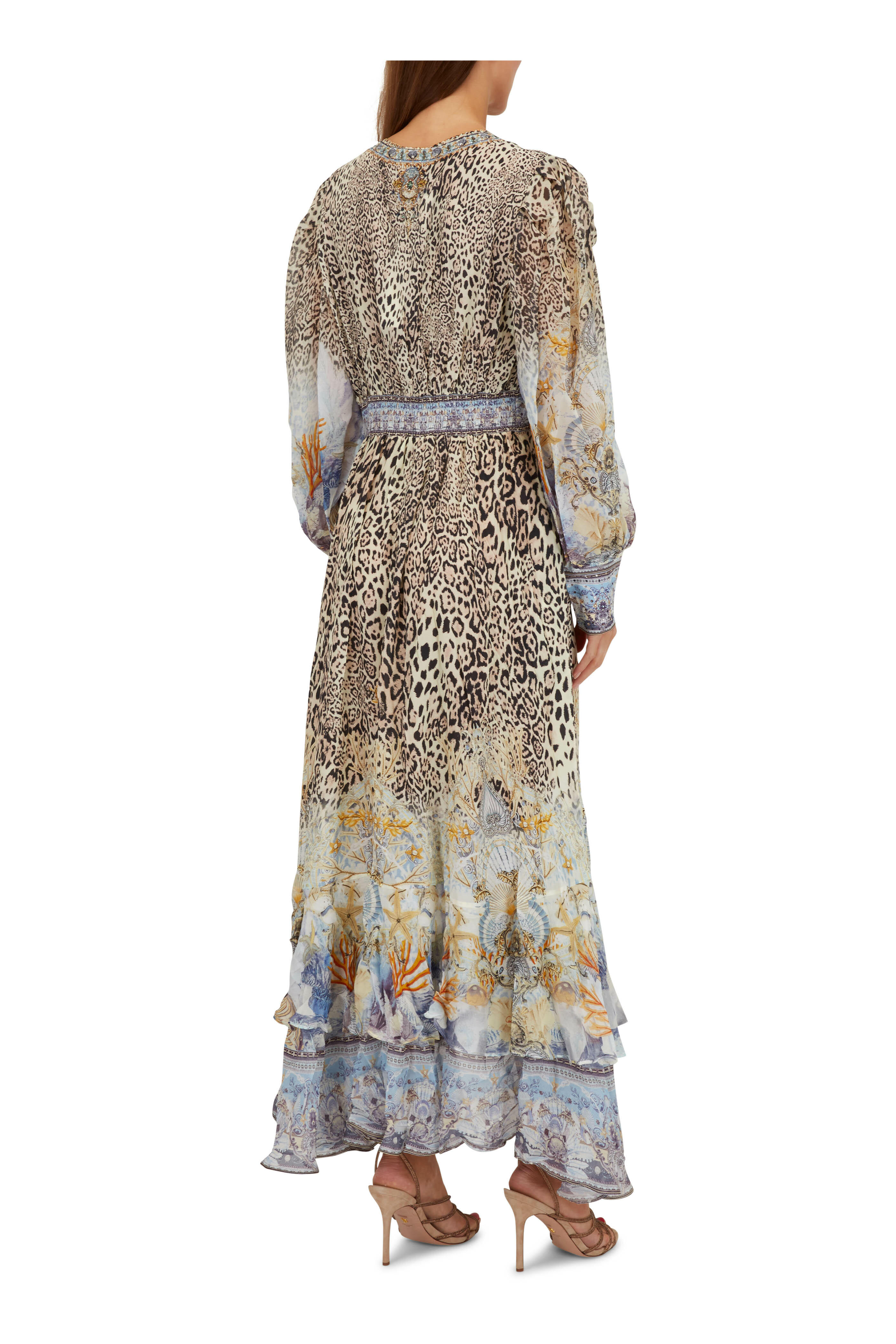 Camilla - Seahorse Sonnet Button Front Maxi Dress