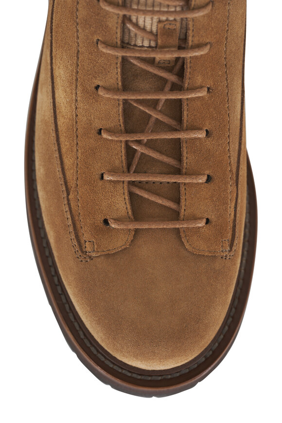 Brunello Cucinelli - Light Brown Suede Hiking Boot