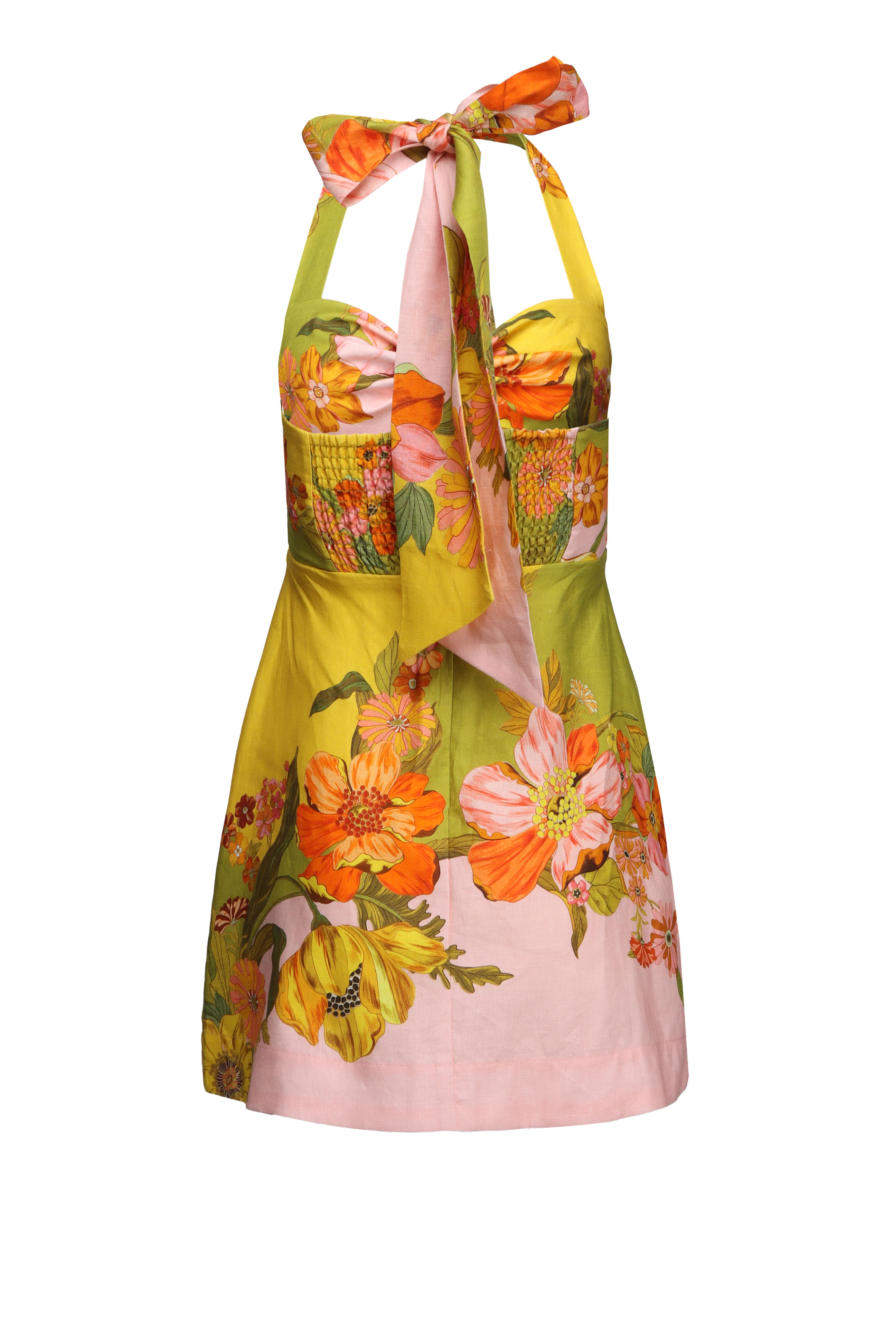 Alémais - Silas Multicolor Halterneck Mini Dress