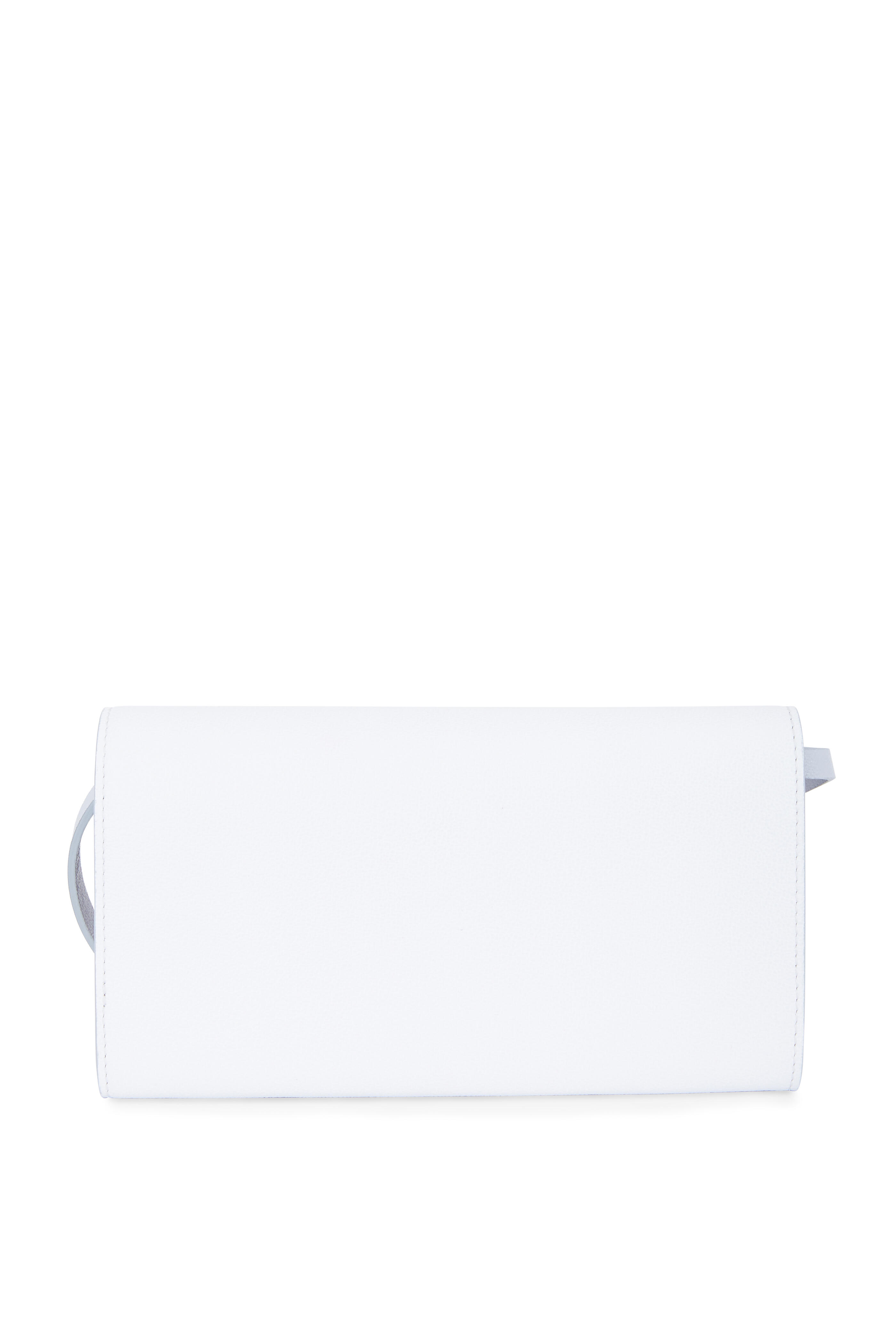 McQueen - Insignia White Leather Strap Wallet