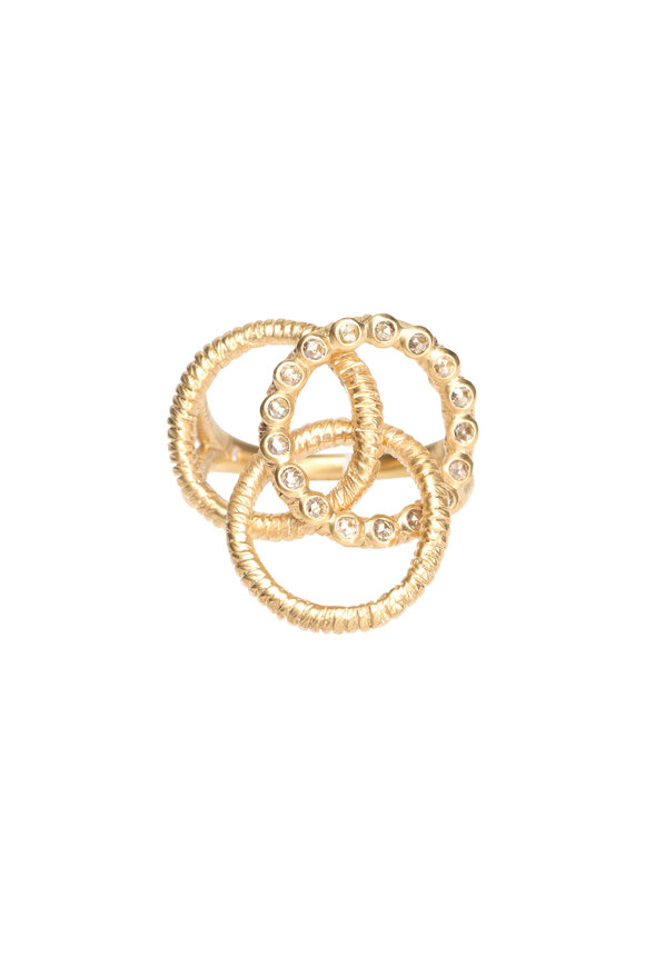 Coomi Gold Diamond Wrapped Ring