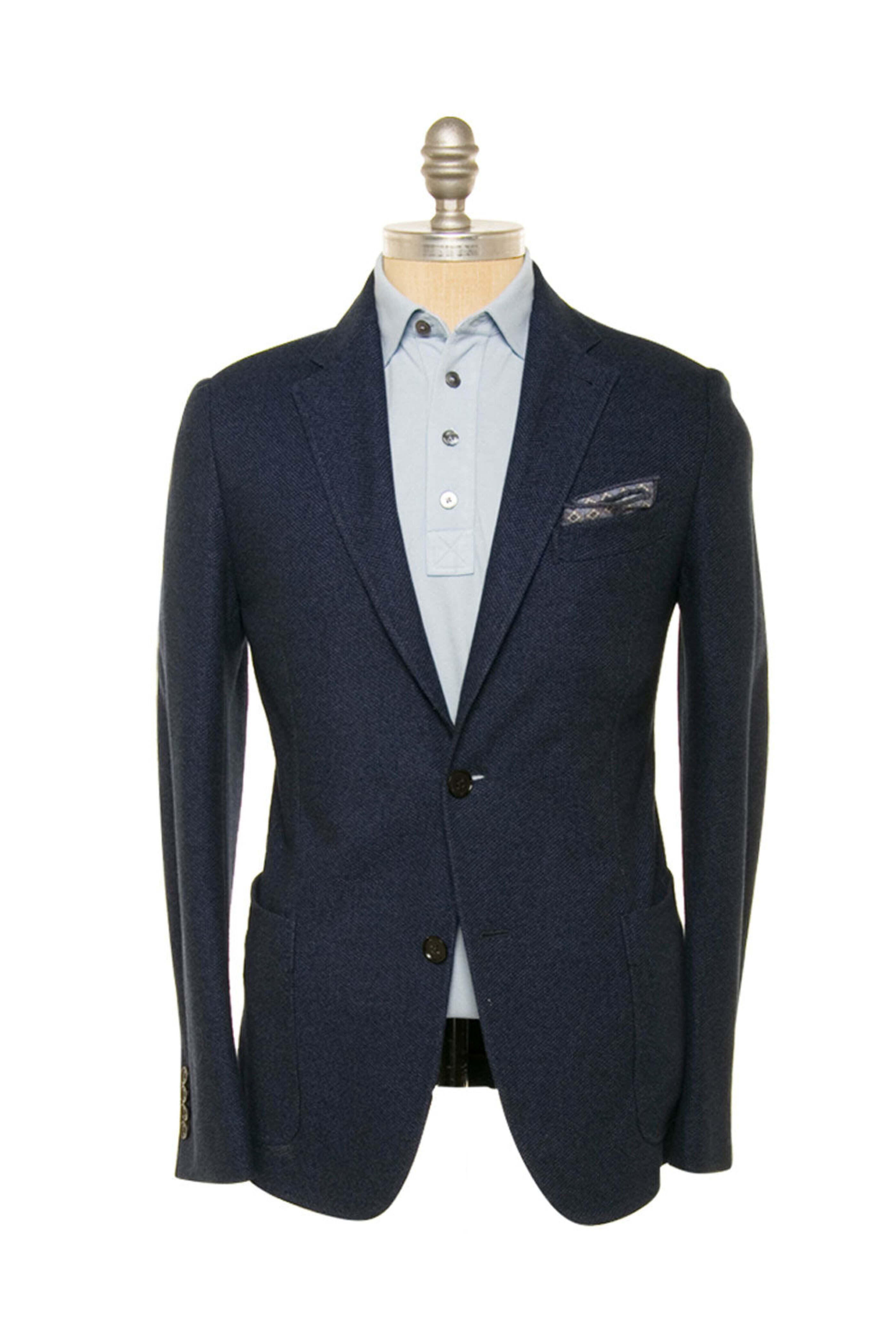 Zegna - Navy Jersey Knit Sportcoat