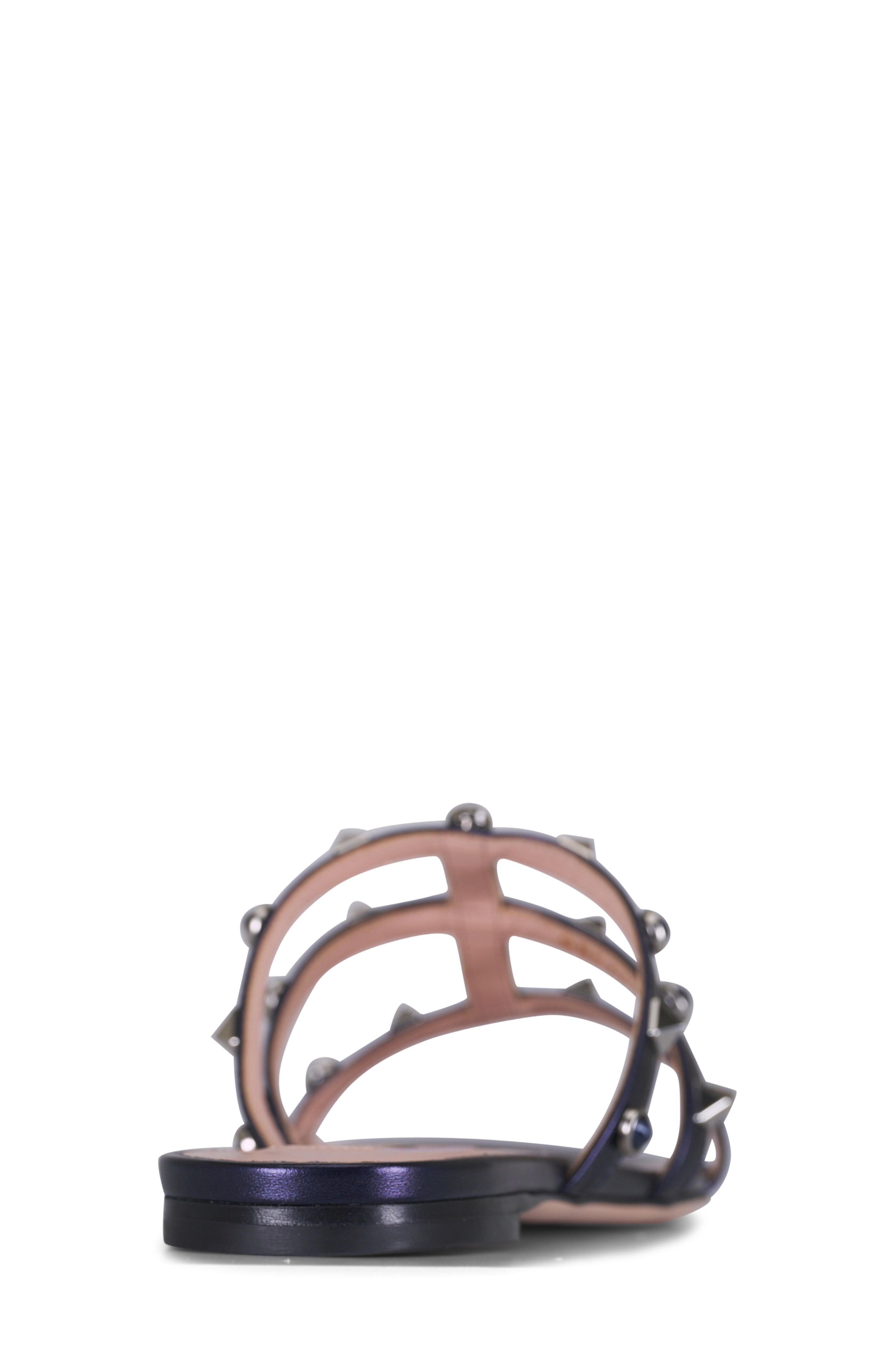 Valentino Garavani - Rockstud Indigo Leather Sandal