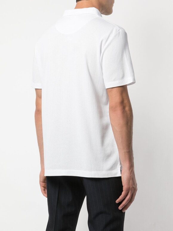 Sunspel - White Cellular Cotton Polo 