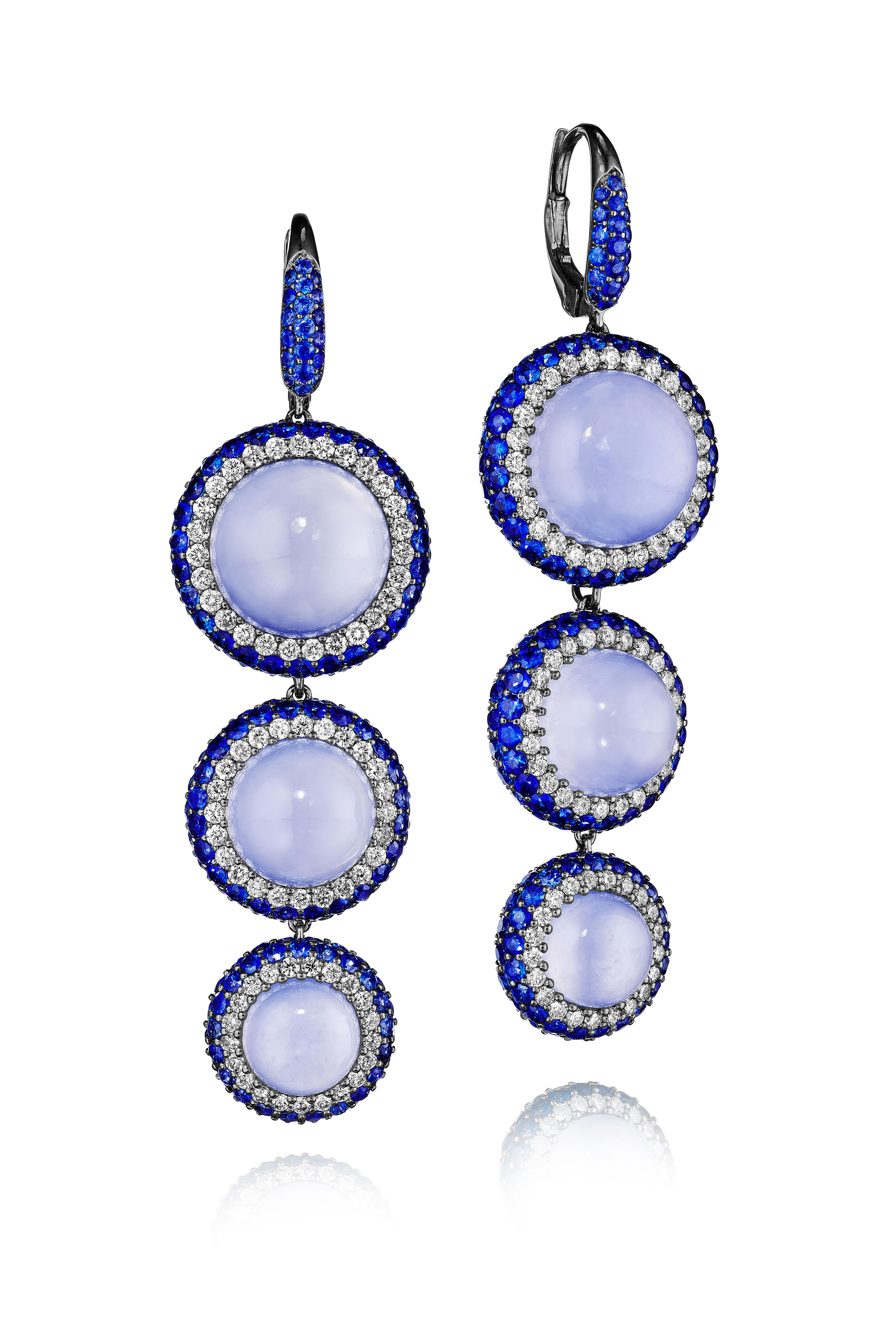 Nam Cho - 18-karat Chalcedony Detachable Drop Earrings - view 1