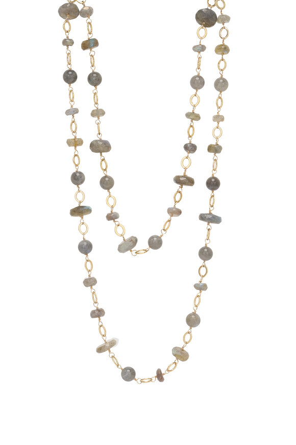 Cristina V. Labradorite Hand Linked Necklace