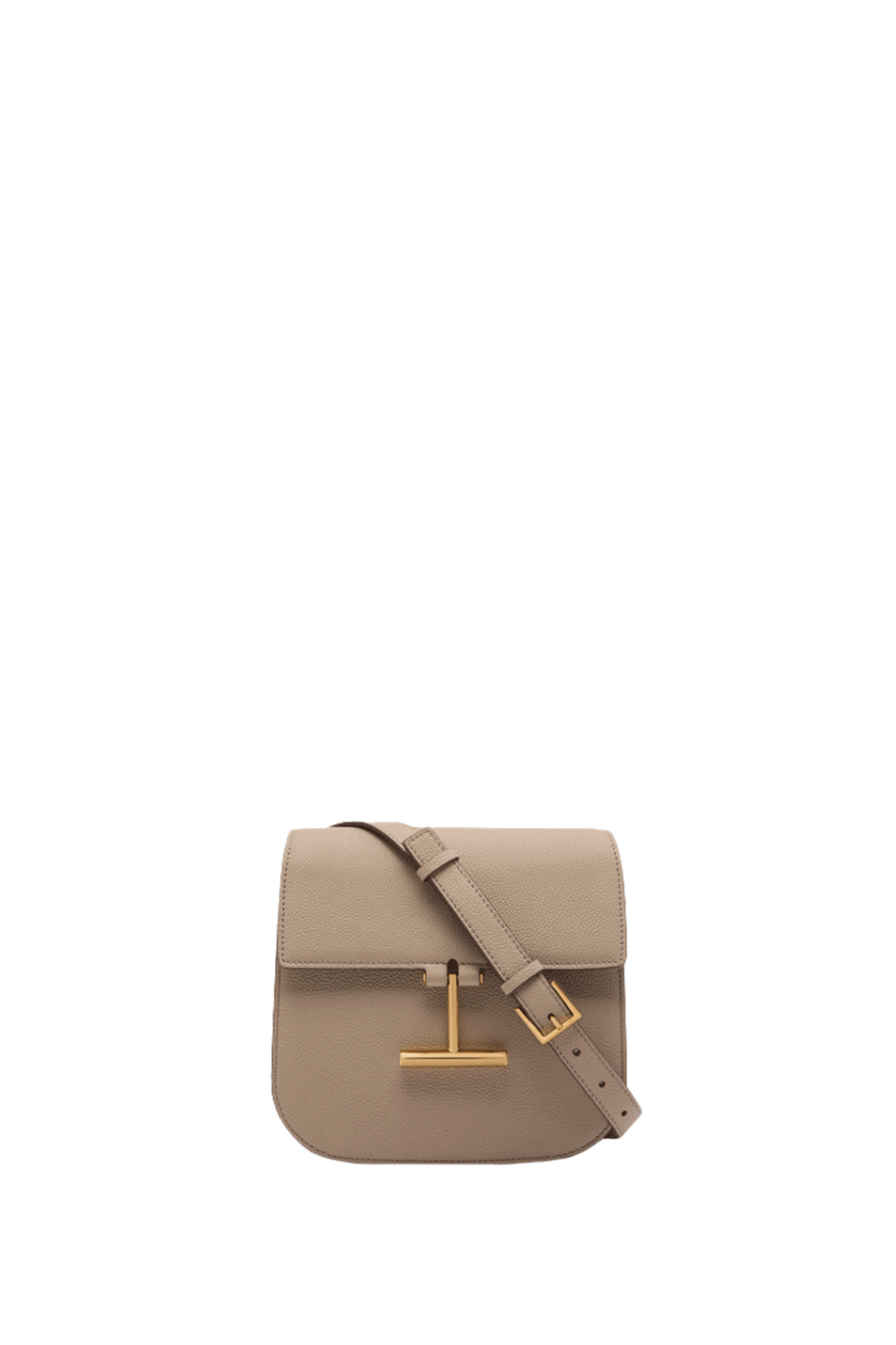 Tom Ford - Mini Tara Light Beige Grained Leather Crossbody