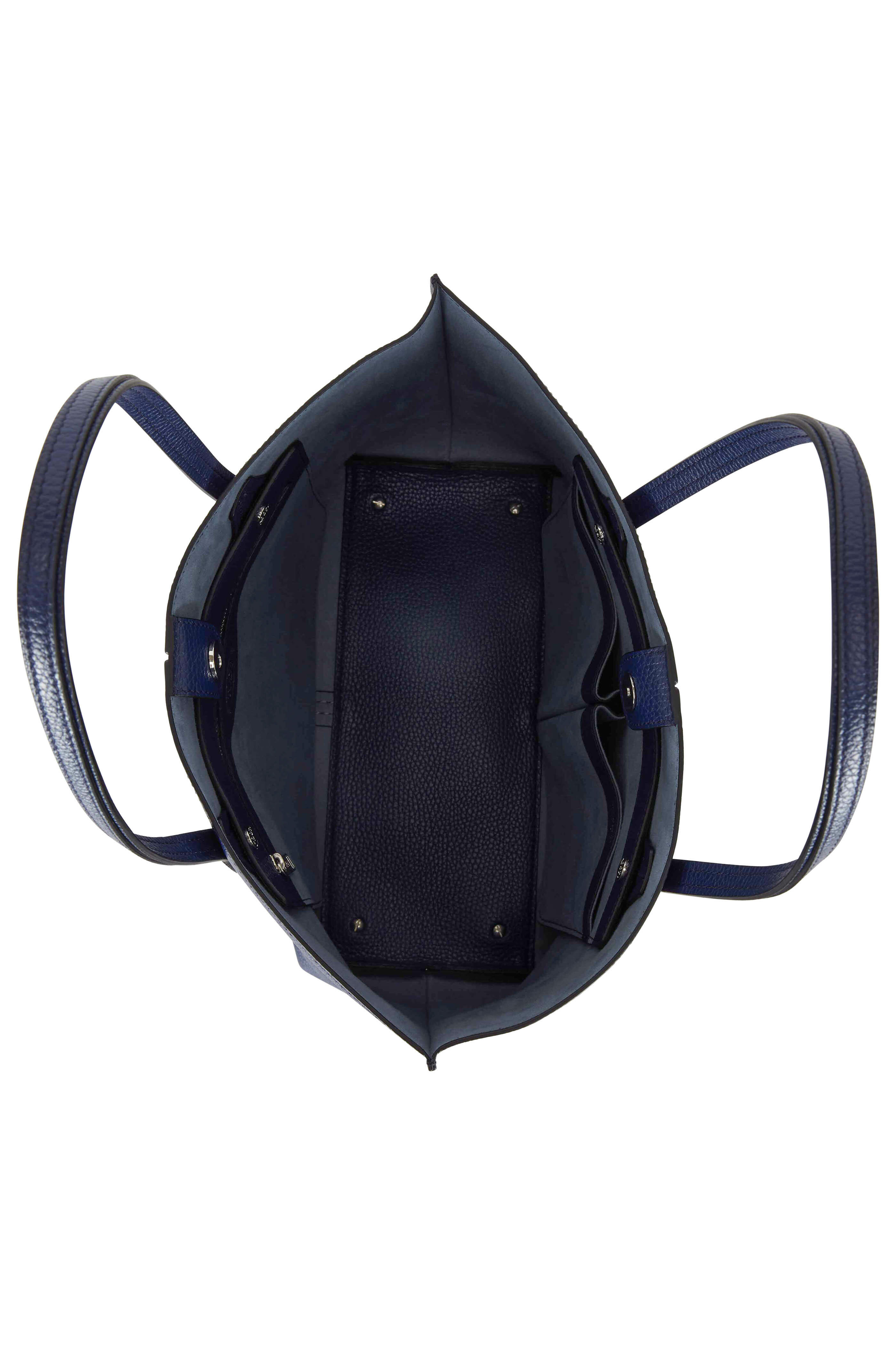 Tod's - Joy Blue Pebbled Leather Medium Shoulder Bag