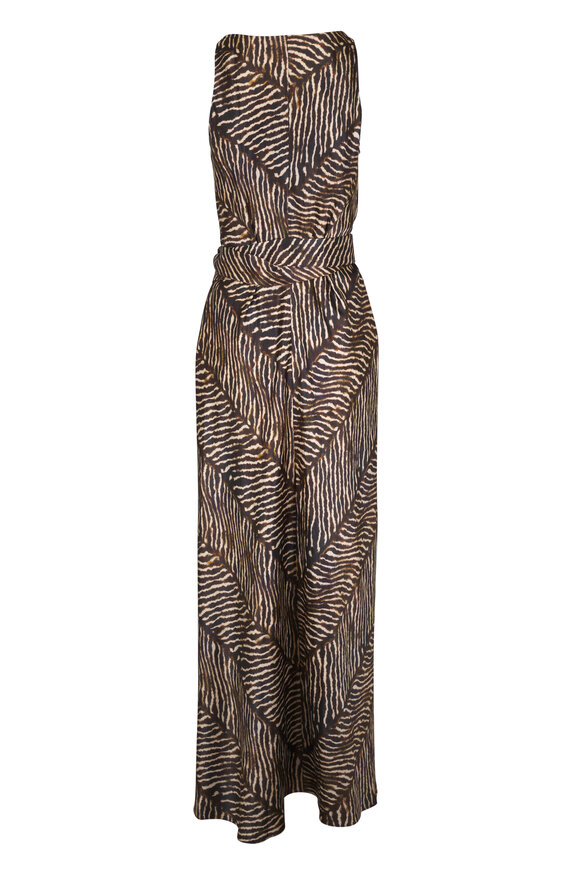 Peter Cohen Adventure Print Linen Viscose Maxi Dress - view 3