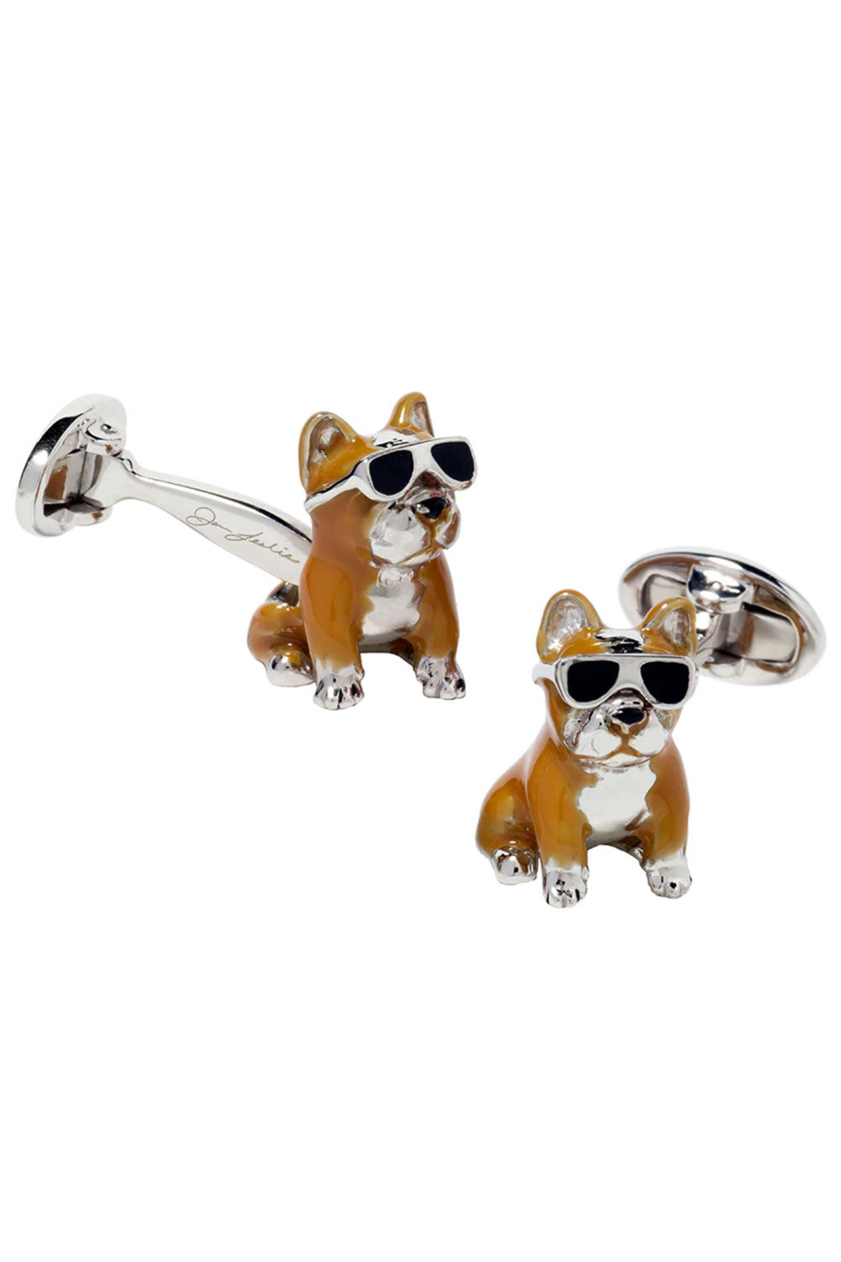 Jan Leslie - Sterling Silver French Bulldog Cufflinks