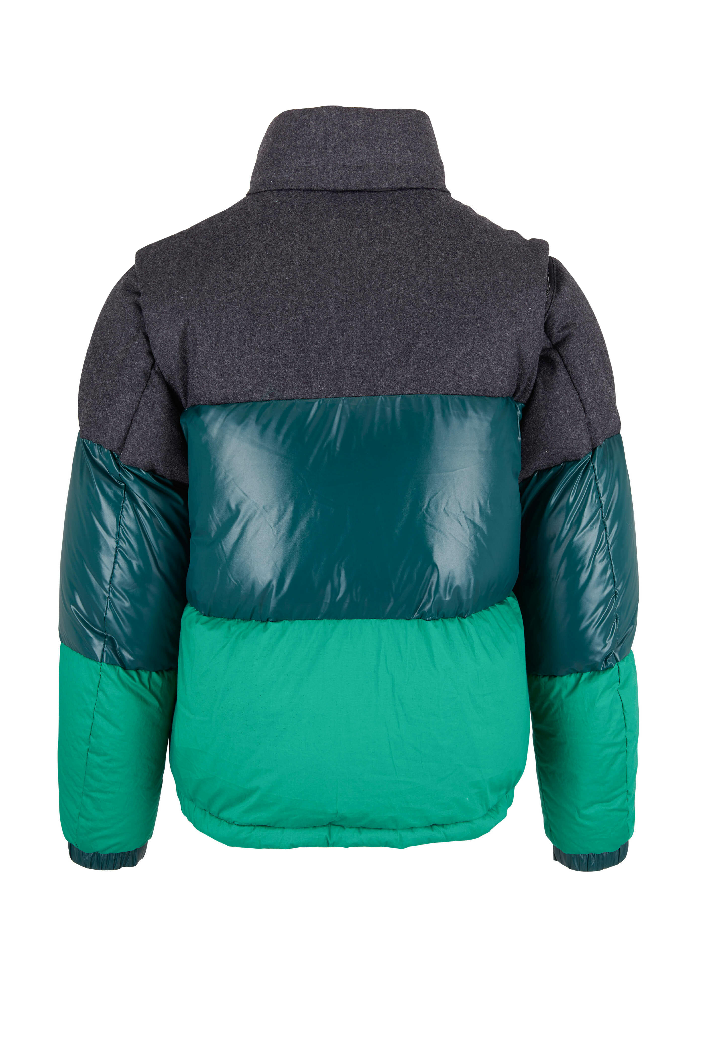 Moncler store colorblock puffer