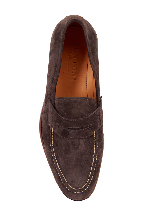 Bontoni Principe Welt Dark Gray Suede Loafer - view 3