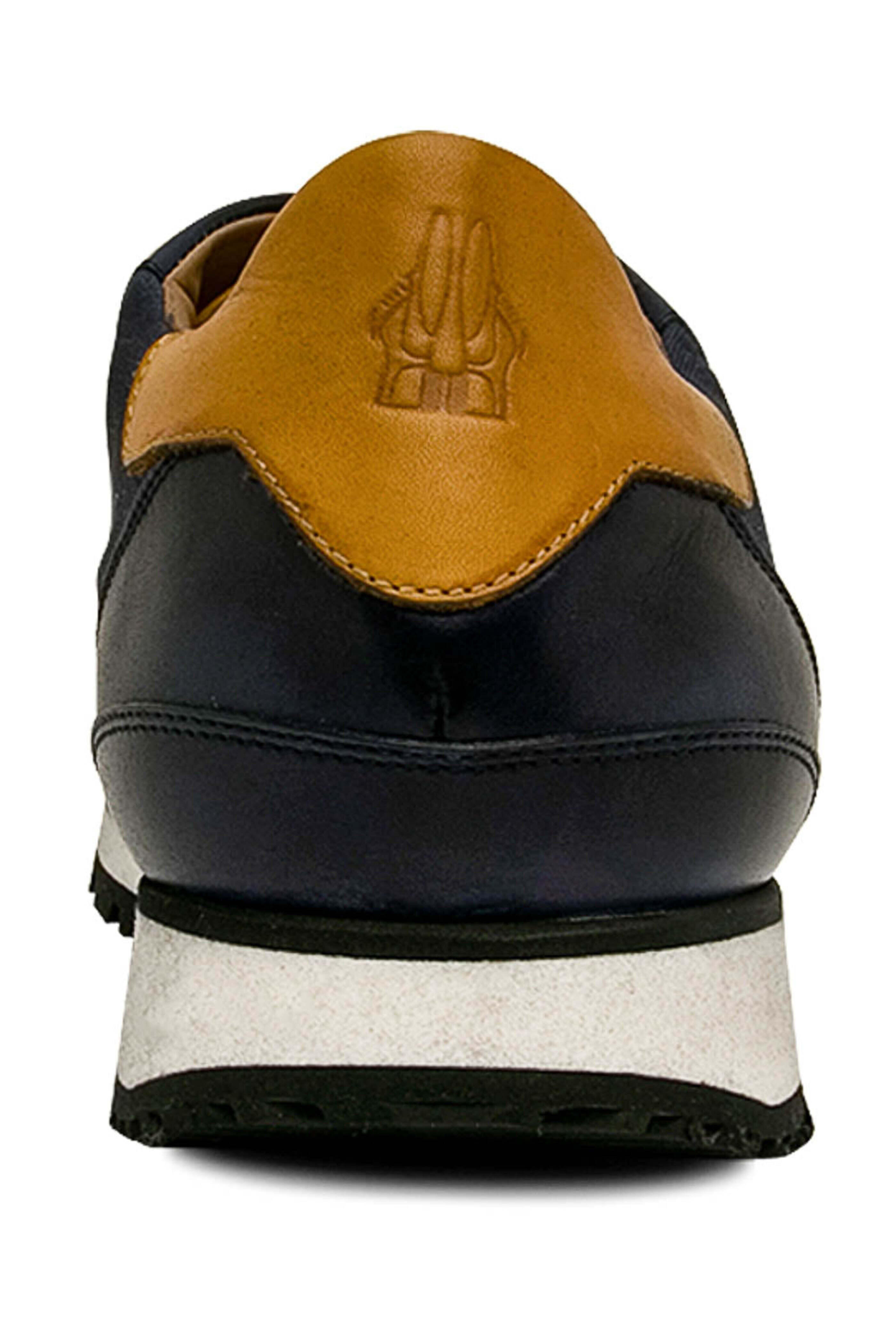 Scarpe di Bianco - Navy Blue Lace Up Sneaker