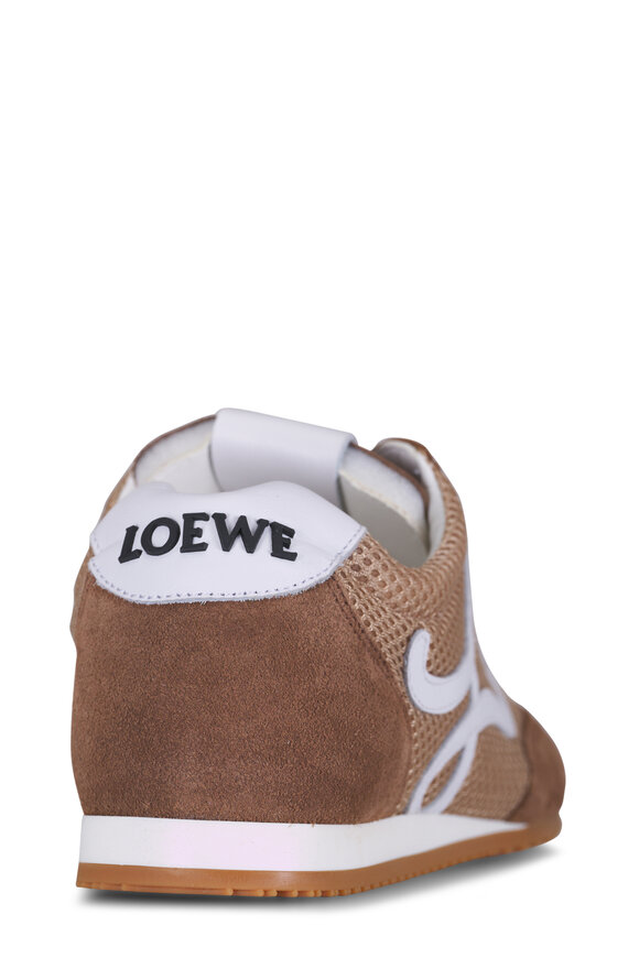 Loewe Ballet Runner 2.0 Beige Suede & Mesh Sneaker - view 4