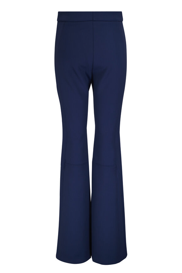 Akris Faris Navy Blue Neoprene Bootcut Pant - view 4