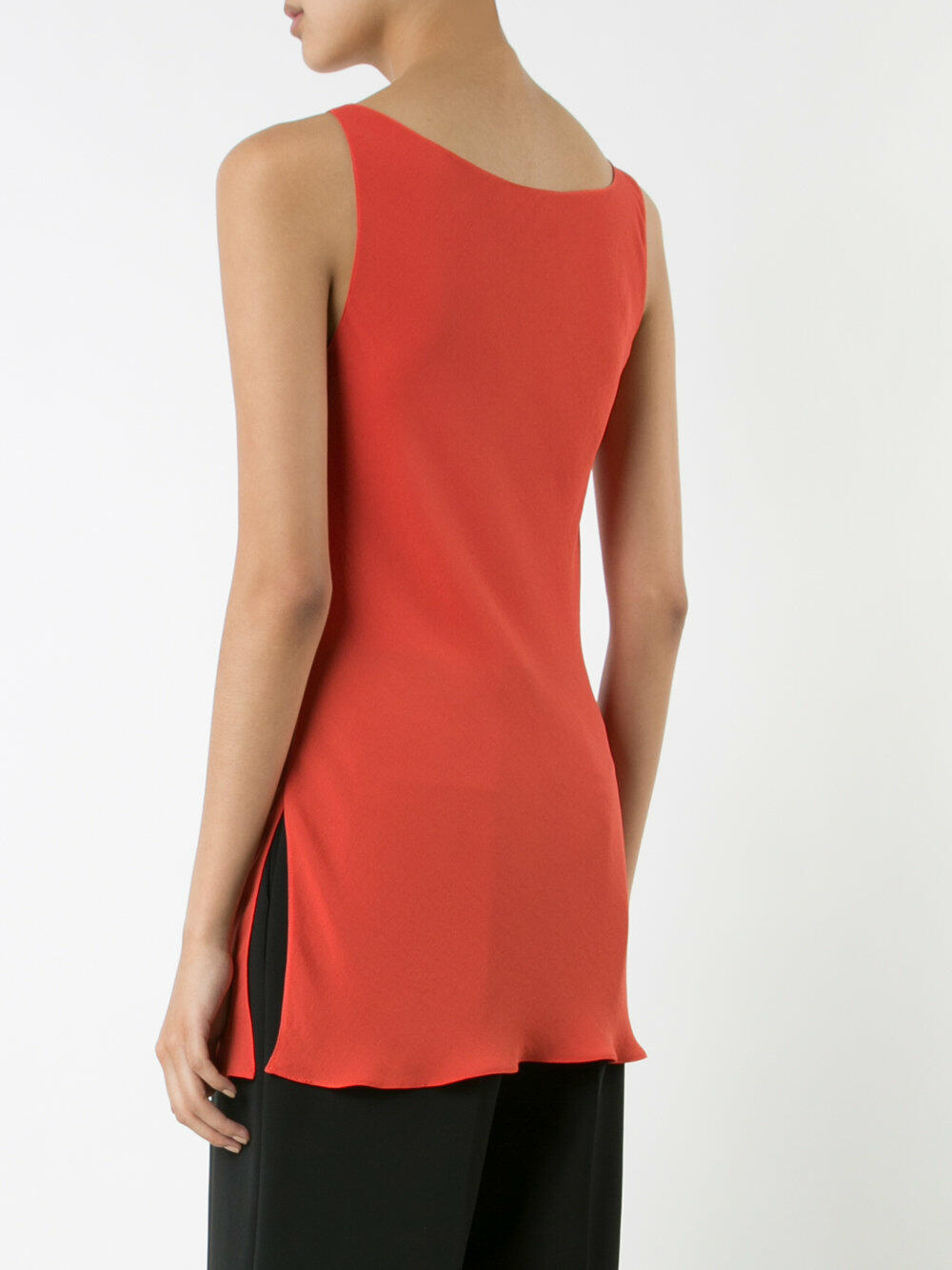 Peter Cohen - Coral Scoop Neck Long Tank